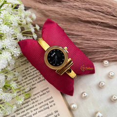 Vriksham Modern Black Dial with Geometric Bezel Watch-G21978