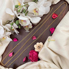 Vriksham Simple Gold-Finished Chain Style Hip Chain-G21358