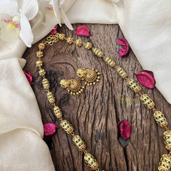 Vriksham Traditional Bridal Gold Emerald Inspired Beaded Neckpiece–G20654