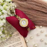 Vrikshamold Filigree Bangle Intricate Openwork Bracelet Watch-G21977