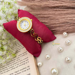 Vrikshamold Filigree Bangle Intricate Openwork Bracelet Watch-G21977