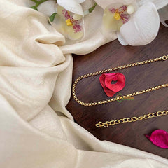 Vriksham Classic Interlock Gold-Plated Chain Style Hip Chain-G21366