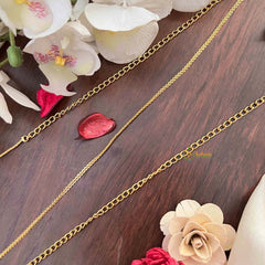 Vriksham Minimalist Gold-Plated Chain Style Hip Chain-G21365