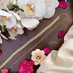 Vriksham Gold-Plated Traditional Bead Chain Hip Chain-G21364