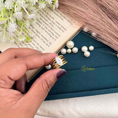 Vriksham Marquise Crystal Multi-Row Statement Ring Anti Tarnish Finger Ring-G21950