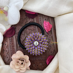 Vriksham Floral Pendant Rubber Band-Lavender-H1026