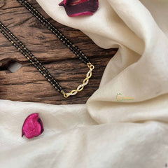 Vriksham Graceful Wave Luster AD Stone Mangalsutra-G20631