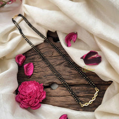 Vriksham Graceful Wave Luster AD Stone Mangalsutra-G20631