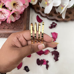 Vriksham Gold Look Alike Daily Wear Square Design Bangles-G18023