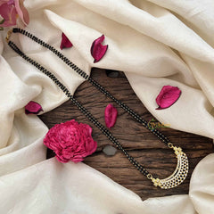 Vriksham Sparkle Bliss Diamond AD Stone Half Circle Mangalsutra-G20626