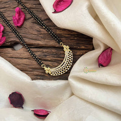 Vriksham Sparkle Bliss Diamond AD Stone Half Circle Mangalsutra-G20626