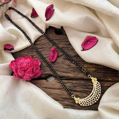 Vriksham Sparkle Bliss Diamond AD Stone Half Circle Mangalsutra-G20626