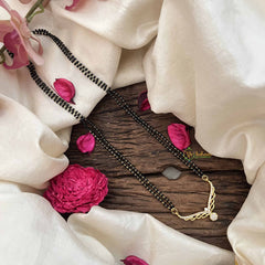 Vriksham Designer V-Shape Zigzag AD Stone Mangalsutra-G20630