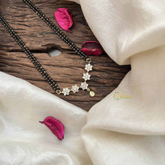 Vriksham 3 Floral Shimmer AD Stone Mangalsutra-G20629