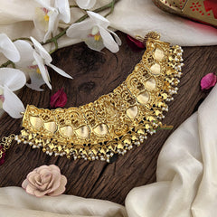 Lakshmi Jadau Kundan High Neck Choker-J2472