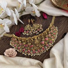 Lakshmi Jadau Kundan High Neck Choker-J2472
