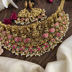 Lakshmi Jadau Kundan High Neck Choker-J2472