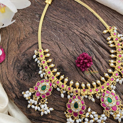 Precious Jadau Kundan Guttapusalu Neckpiece-J2467