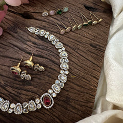 Interchangeable Victorian Diamond Short Neckpiece-VV1626