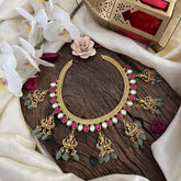 Premium Jadau Kundan 7 Lakshmi Pendant Neckpiece-J2483