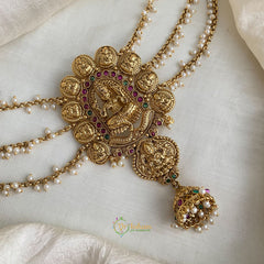 Premium Temple Jada Bun Billai with Maatil - Pearl Maatil - G11469