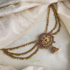 Premium Peacock Jada Bun Billai Maatil - Ghungroo Maatil - Jhumka - G11491