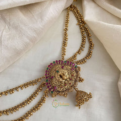 Premium Peacock Jada Bun Billai Maatil - Ghungroo Maatil - Jhumka - G11491