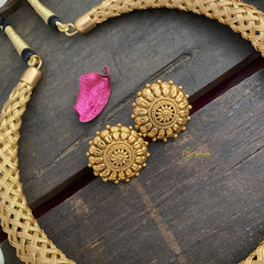 Vriksham Premium Gold Look Alike Hasli Choker with Black Rope-G17020