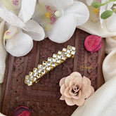 Vriksham White Kundan Hair Clip-Square-H980