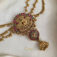 Gold Look Alike Mayil Jada Bun Billai Maatil - Ghungroo Maatil - Jhumka - G11485