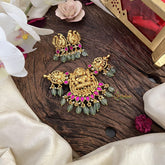 Gold Look Alike Jadau Kundan Lakshmi Choker-J2486