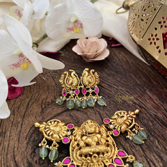 Gold Look Alike Jadau Kundan Lakshmi Choker-J2486