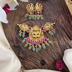 Gold Look Alike Jadau Kundan Lakshmi Choker-J2486