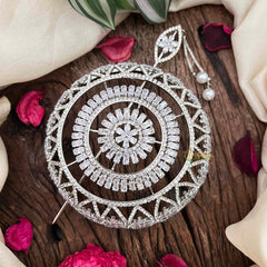 Vriksham Bollywood Style Hair Ornament CZ Stone Hair Bun Cage Accessory-BH1256