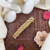 Vriksham Floral Golden Kundan Hair Clip-H984