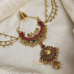 Elegant Chandbali Jada Bun Billai Maatil - Pearl Maatil - G11477