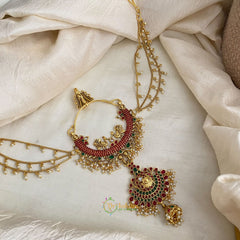 Elegant Chandbali Jada Bun Billai Maatil - Pearl Maatil - G11477