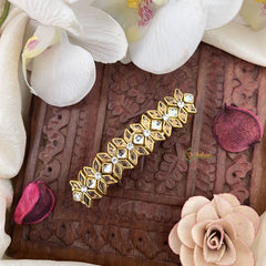 Vriksham Golden Floral Kundan Hair Clip-H986