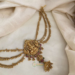 Bridal Lakshmi Jada Bun Billai with Maatil -Ghungroo Maatil - Jhumka - G11462