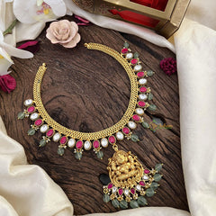 Lakshmi Pendant Jadau Kundan Neckpiece-J2476