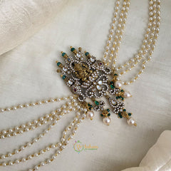 Elegant Victorian Diamond Lakshmi Jada Bun Billai Maatil - Pearl Maatil - G11500