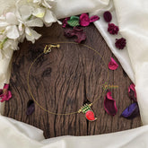 Red Manga Pendant Invisible Neckpiece-G15559