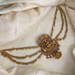 Gold Look Alike Temple Jada Bun Billai Maatil - Ghungroo Maatil - Jhumka - G11497