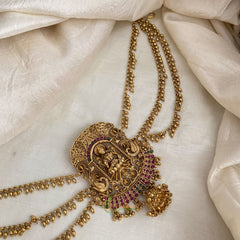 Gold Look Alike Temple Jada Bun Billai Maatil - Ghungroo Maatil - Jhumka - G11497