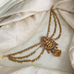 Gold Alike Lakshmi Jada Bun Billai Maatil - Ghungroo Maatil - Jhumka - G11488