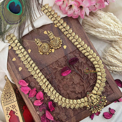 Vriksham Lakshmi Pendant Kaasumala Haram-Lakshmi Coin Neckpiece-Gold Bead-G18053