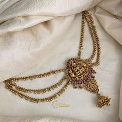 Dual Haathi Lakshmi Jada Bun Billai Maatil - Ghungroo Maatil - Jhumka - G11483