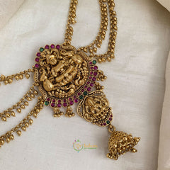 Dual Haathi Lakshmi Jada Bun Billai Maatil - Ghungroo Maatil - Jhumka - G11483