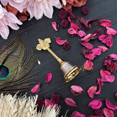 Vriksham Puravedic Brass Bell, Pooja Hand Bell, Ghanti for Pooja, Temple Bell, Garuda Bell-RG261