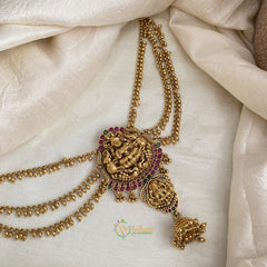 Dual Haathi Lakshmi Jada Bun Billai Maatil - Ghungroo Maatil - Jhumka - G11483